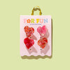 Mini Claw Hair Clip Set- Hearts