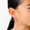 Flower Hoop Earrings