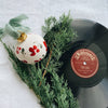 Hand Painted Red Floral Ornament