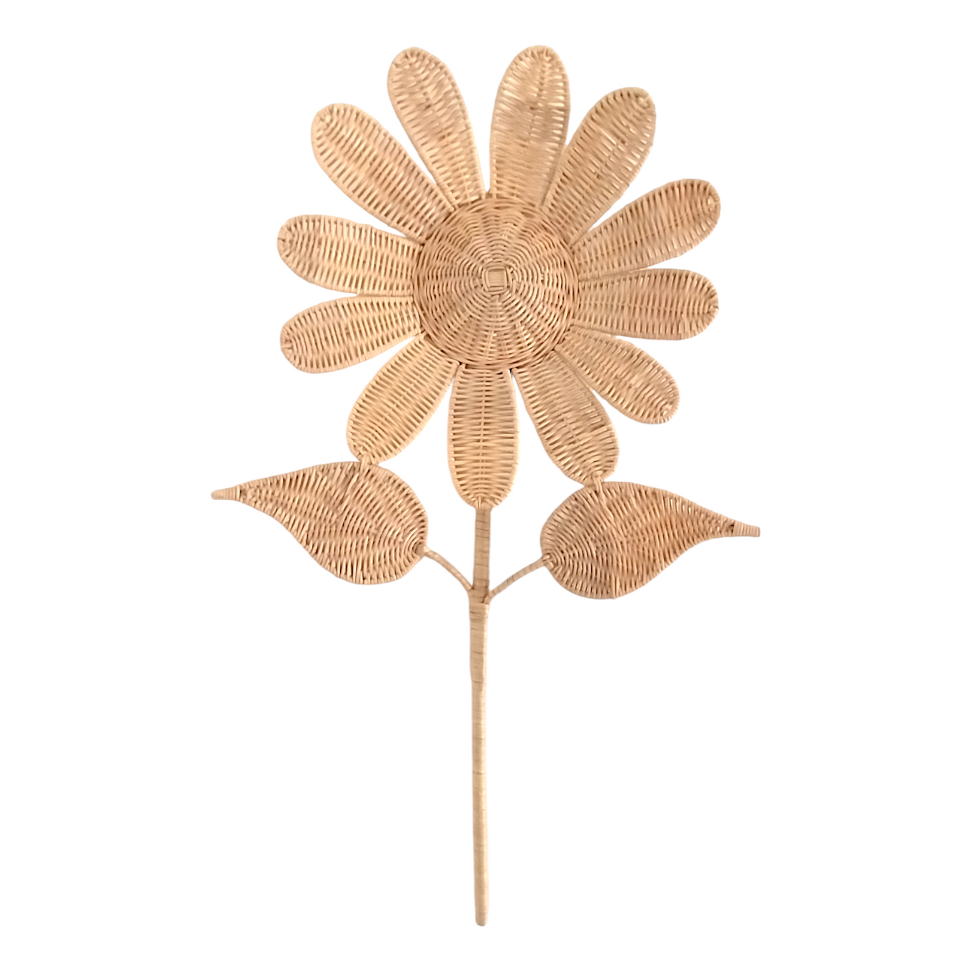 Rattan Sun Flower Wall Decor