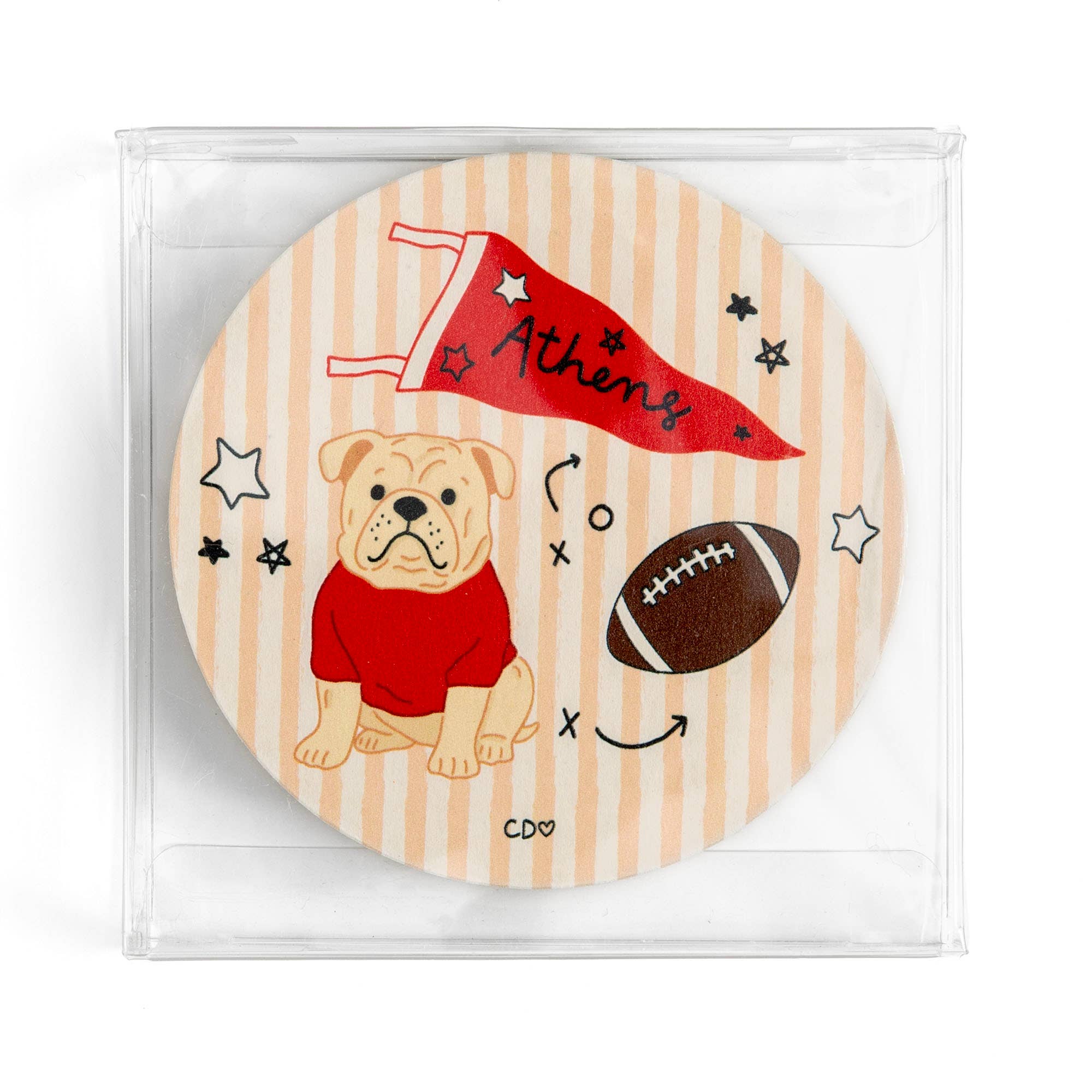 Athens Game Day Paper Coasters- Set of 10