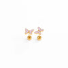 Blue Enamel Butterfly Earrings