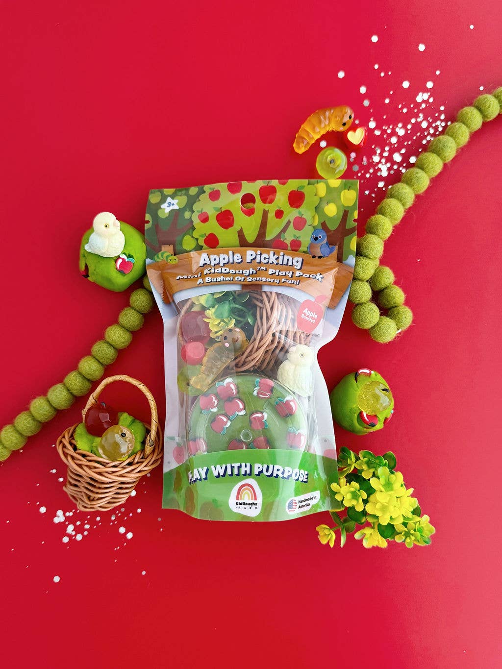 Apple Picking Mini Play Dough Pack