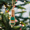 Needlepoint Ornament- Champagne Bottle