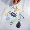 "World is Your Oyster" Pearl Charm Keychain