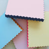 Mini Wave Notepad | Peach + Indigo Edge
