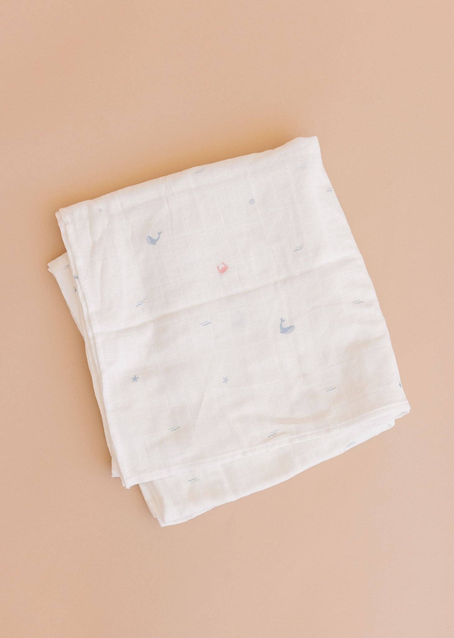 Muslin Ocean Themed Swaddle Blanket