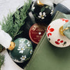 Hand Painted Red Floral Ornament