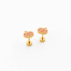 Pumpkin Stud Earrings