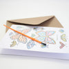 Paint With Water Card -Butterfly
