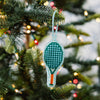 Needlepoint Ornament- Tennis Racket