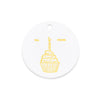 Letterpress Gift Tags- Cupcake