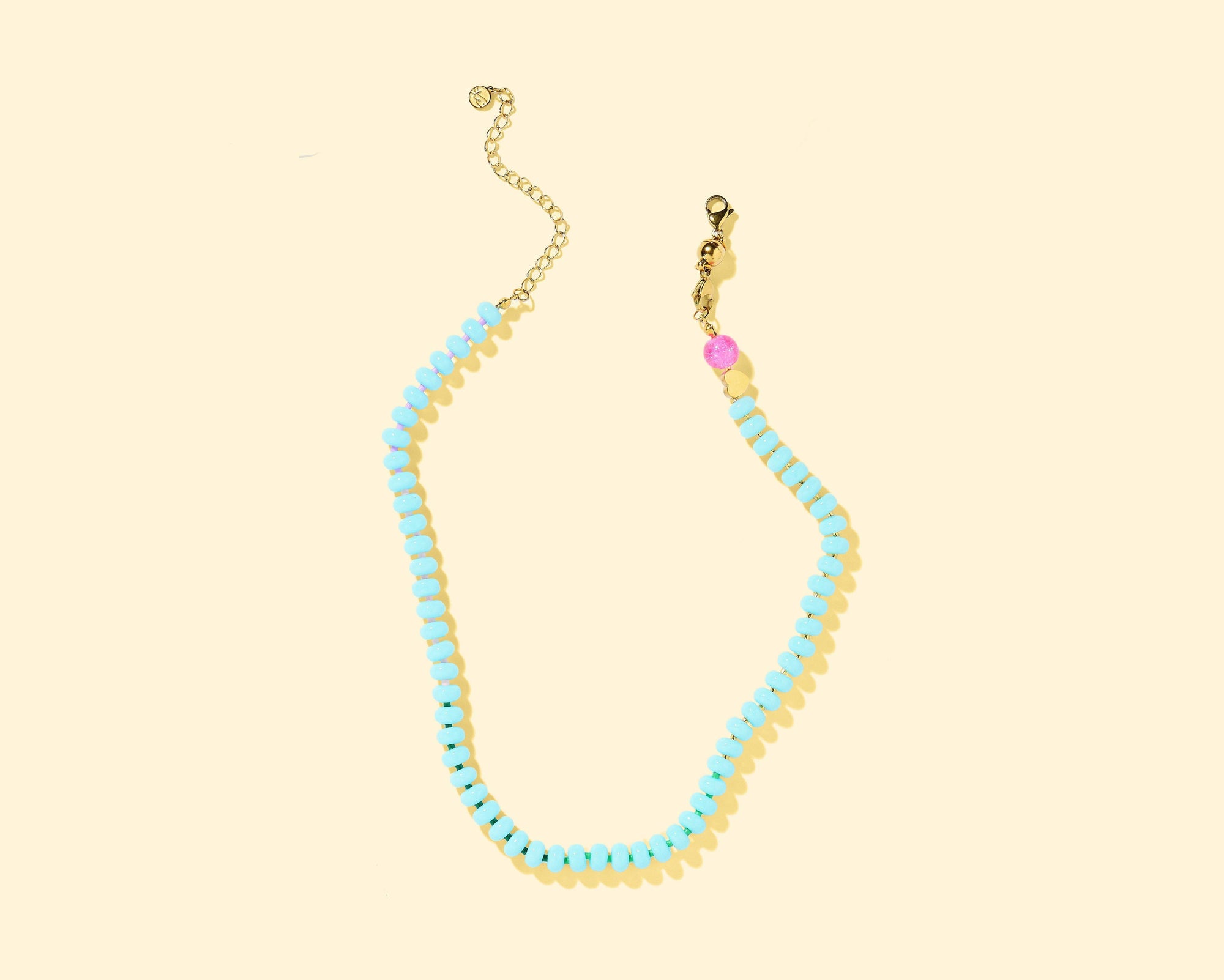 "Haley" Blue Beaded Necklace