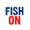 "Fish On" Iron On Patch