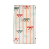 Bows + Stripes Scalloped Napkins