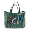 Needlepoint Champagne Bottle - Bag Charm