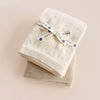 Organic Cotton Pique Blanket- Cream