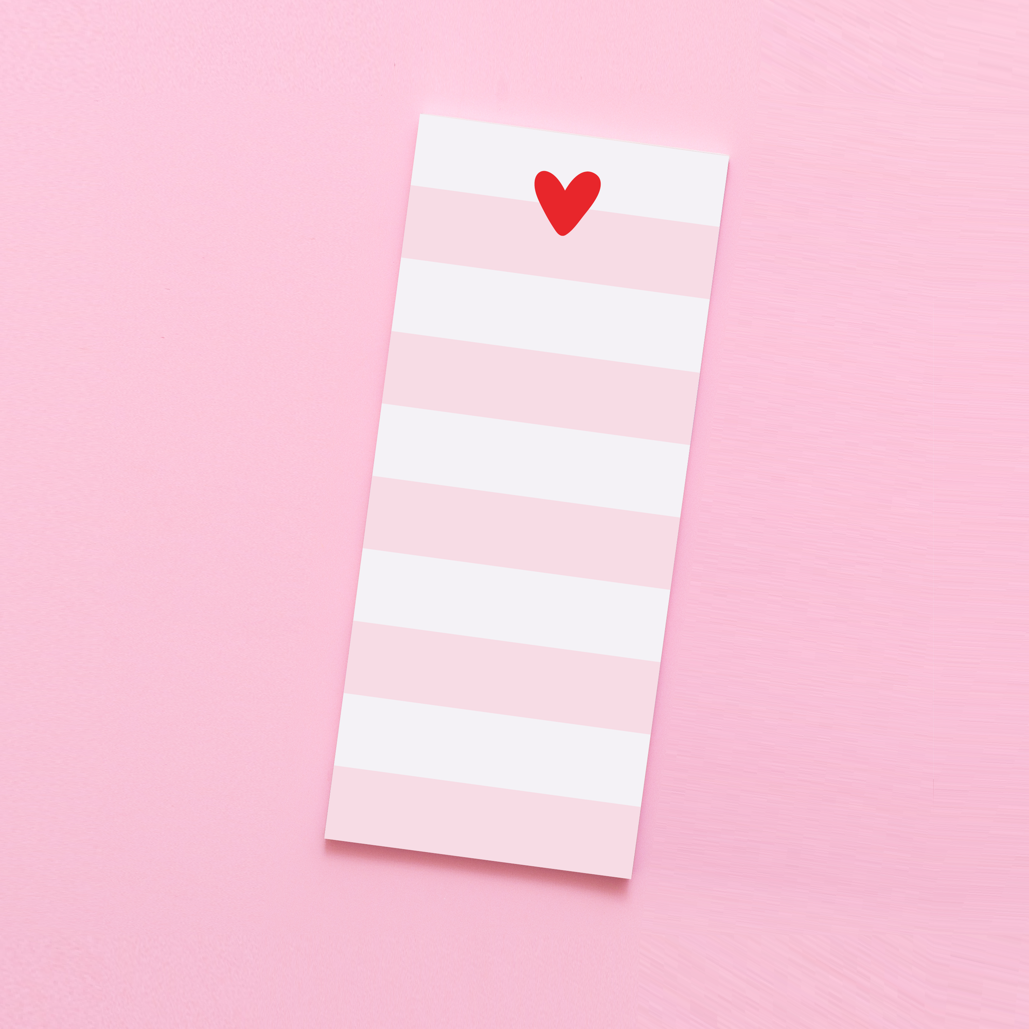 Heart Skinny Notepad