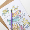 Paint With Water Card - Mermaid