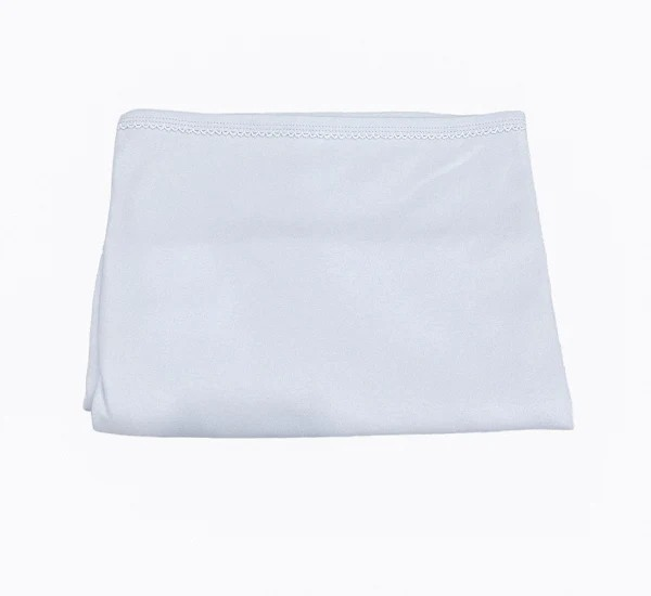 Monogrammed Picot Trim Blanket