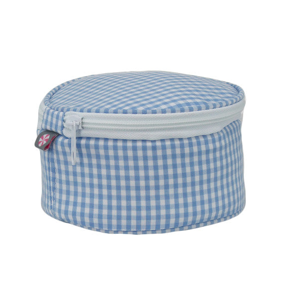 Monogrammed *Gingham* Jewelry Round