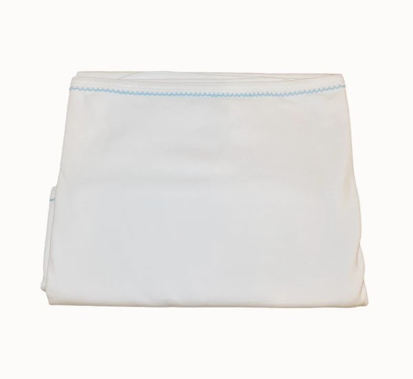 Monogrammed Picot Trim Blanket