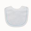 Monogrammed Picot Trim Bib