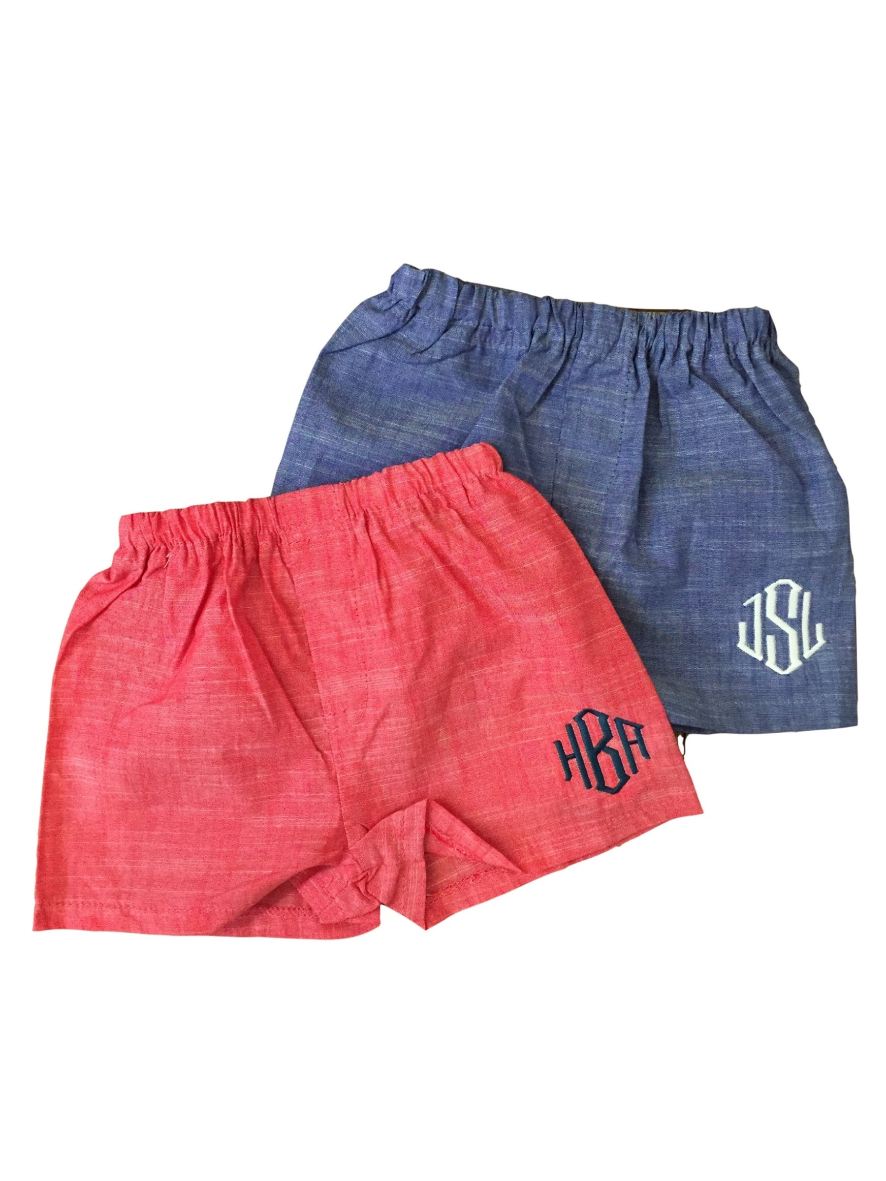 Boys Monogrammed Shorts