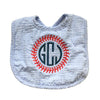 Monogrammed Baseball Bib