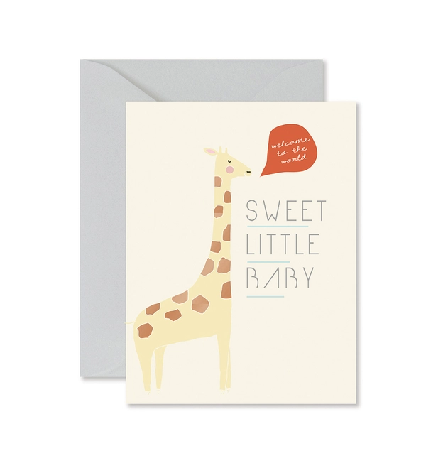 "Sweet Little Baby" Greeting Card