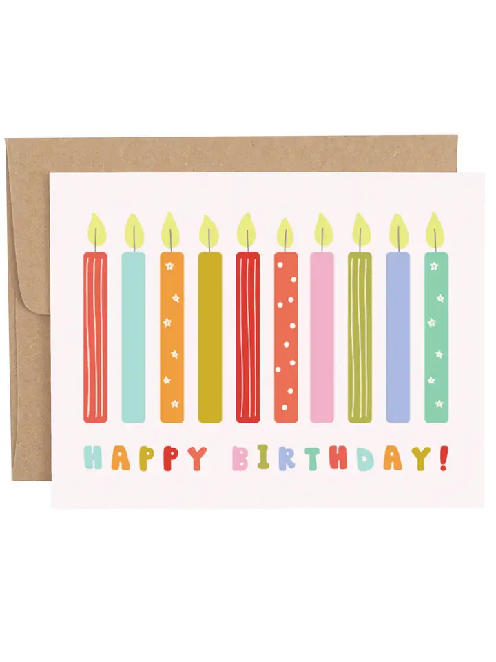 Happy Birthday Card- Candles