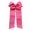 Monogrammed Moon Stitch Hair Bow