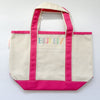 Monogrammed Small Boat Tote