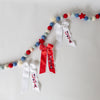 Embroidered "USA" Hair Bow