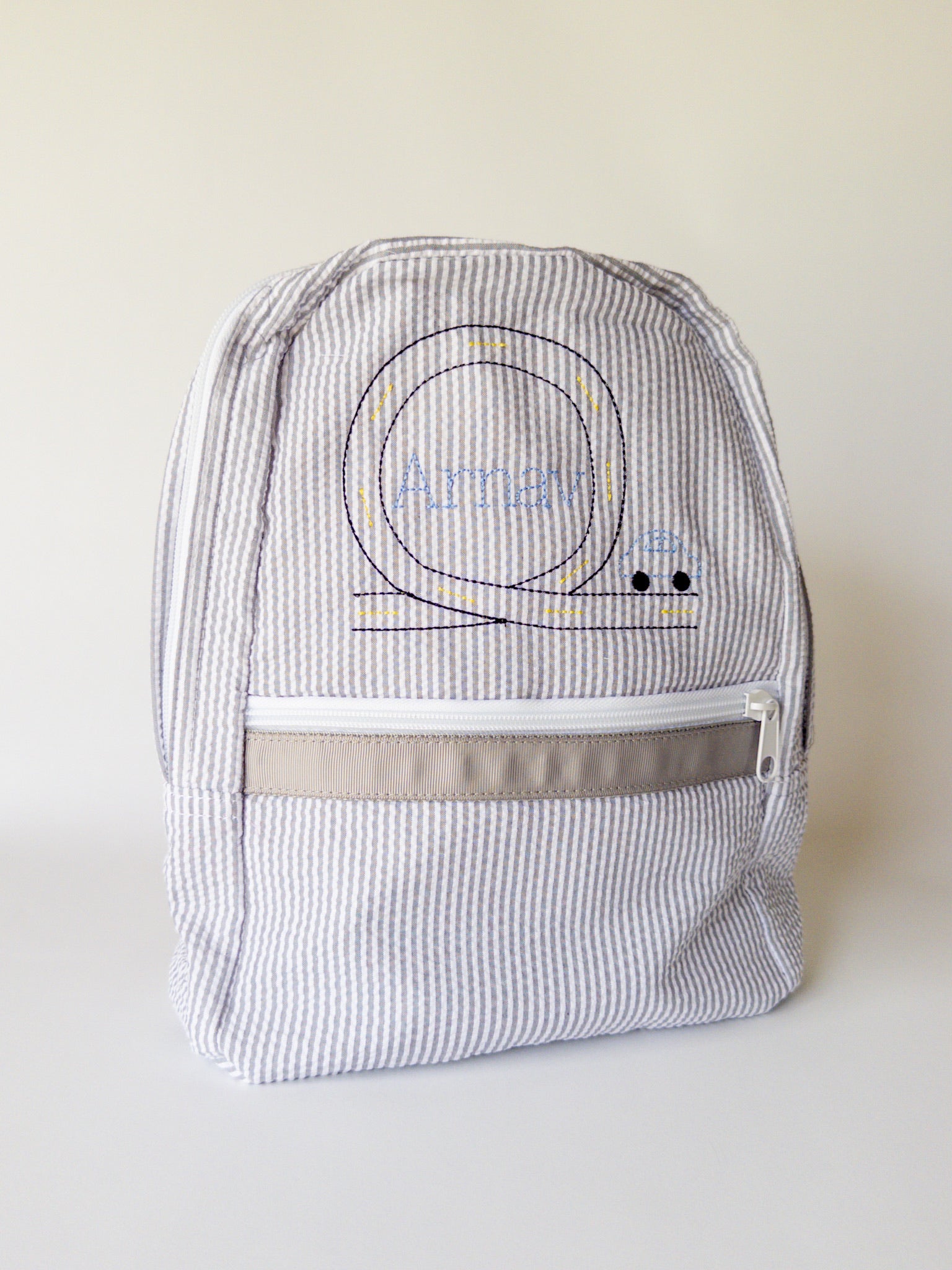 Kids Medium Monogrammed Backpack