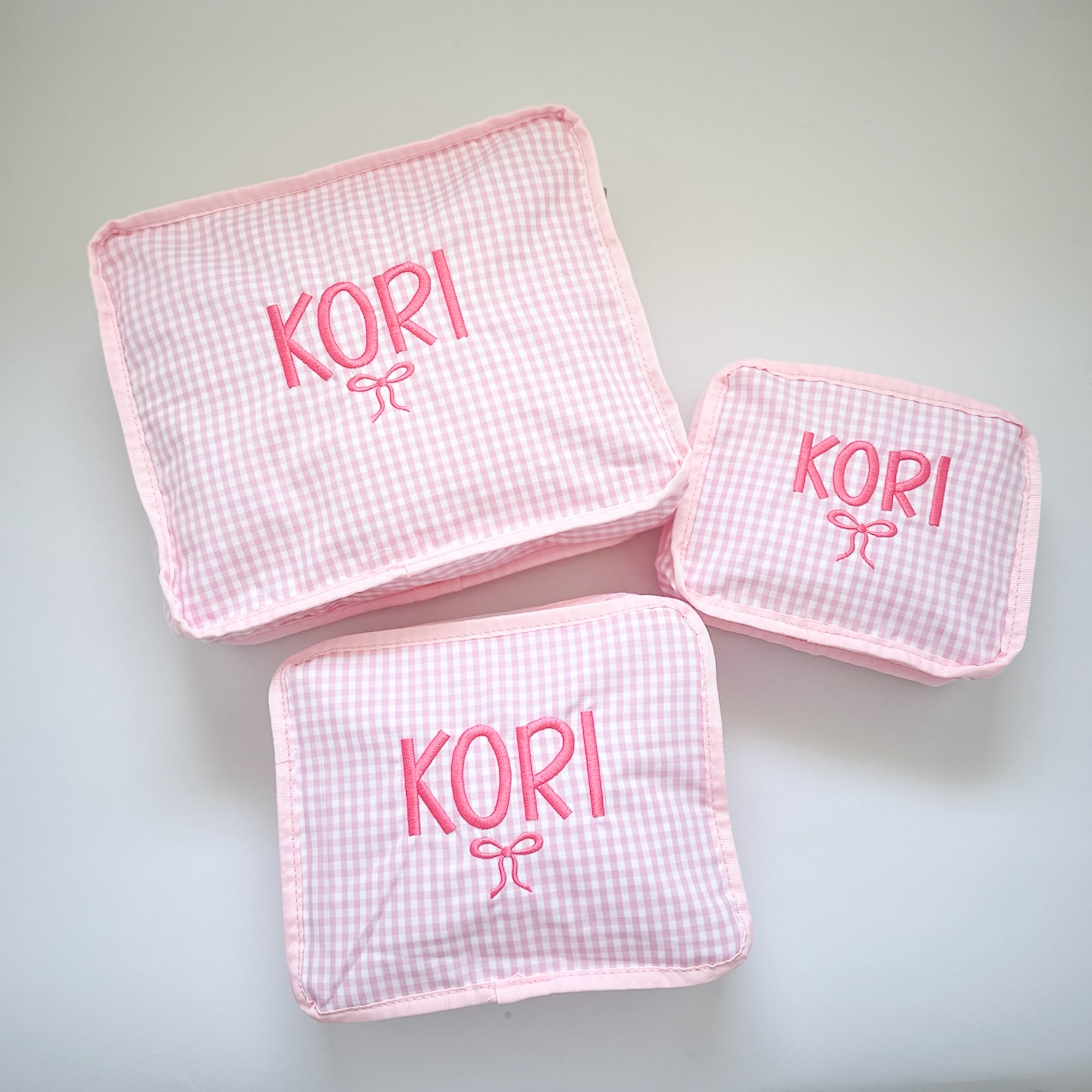 Monogrammed Packing Cubes