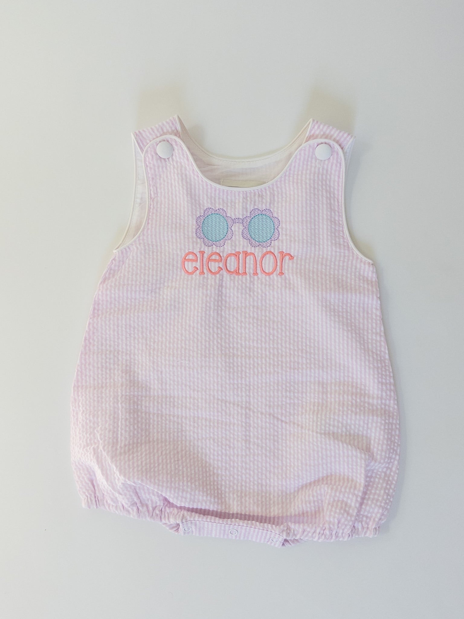 Monogrammed Bubble Sunsuit