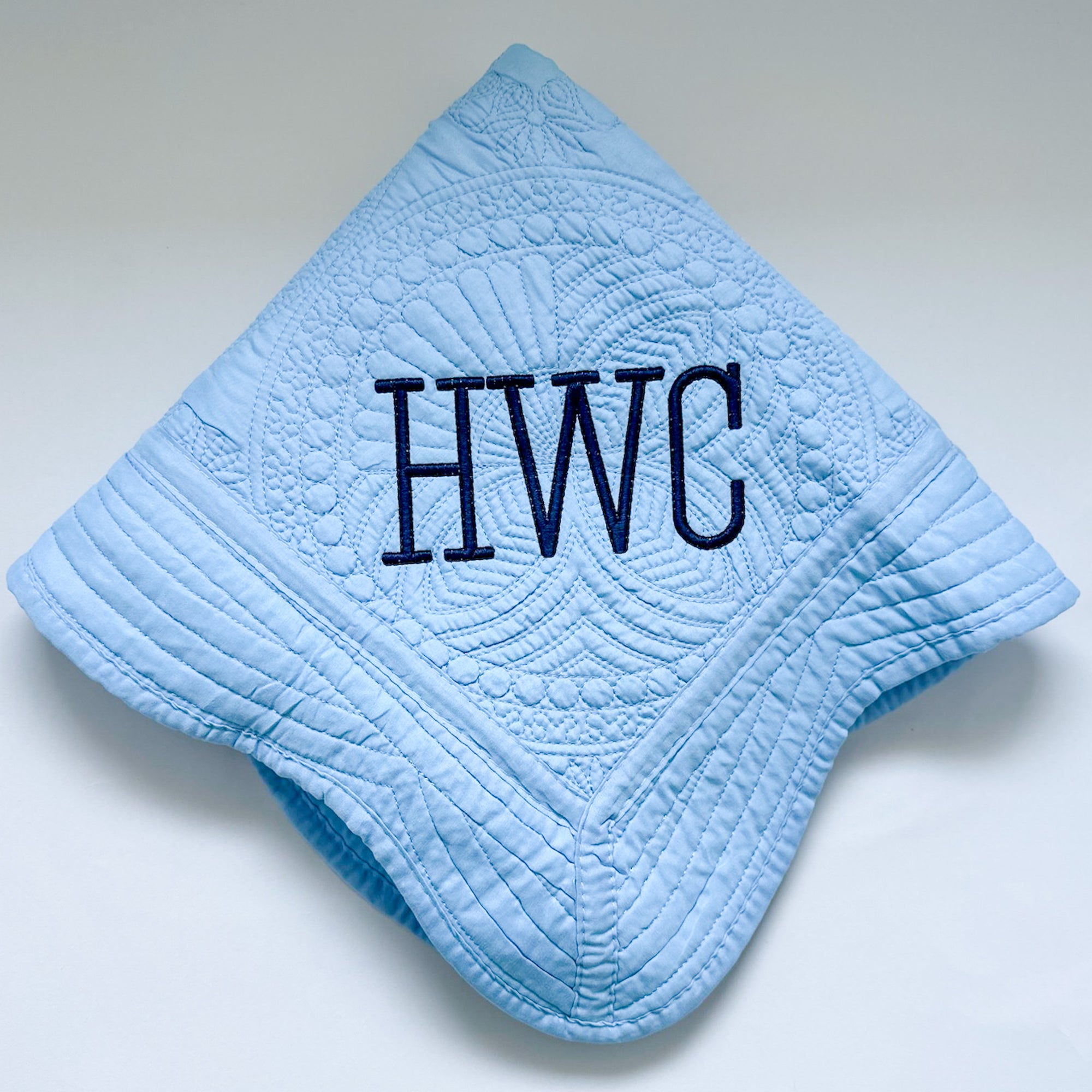 Monogrammed Baby Quilt