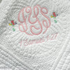 Monogrammed Baby Quilt