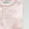 Monogrammed Picot Trim Footie