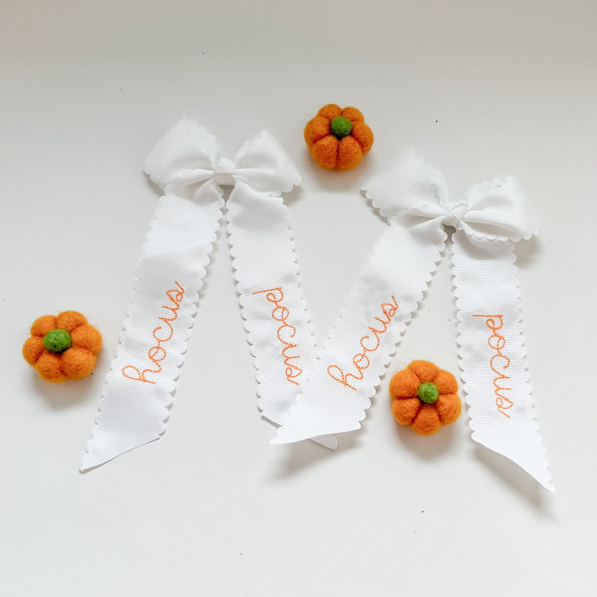 Embroidered "Hocus Pocus" Hair Bow