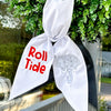 Embroidered "Roll Tide" Wreath Sash