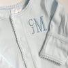 Monogrammed Picot Trim Footie