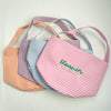 Kids Monogrammed Gingham Tote