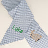 Embroidered Gingham Easter Basket Sash
