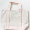 Monogrammed Small Canvas Tote Bag