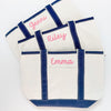 Monogrammed Small Canvas Tote Bag