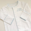 Monogrammed Picot Trim Footie