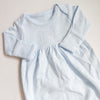 Monogrammed Picot Trim Baby Gown