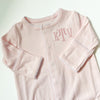 Monogrammed Picot Trim Footie